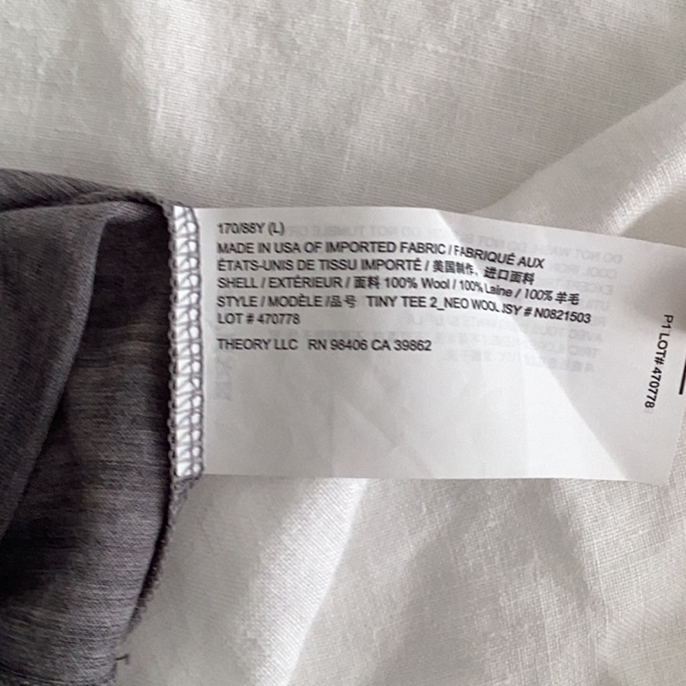 THEORY GRAY T-SHIRT - Picture 8 of 9
